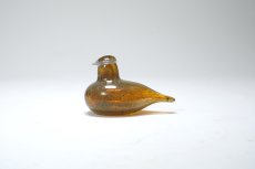 画像1: 北欧アートガラス/iittala/イッタラバード/Oiva Toikka/オイバトイッカ/Hippiainen/ヒッピアイネン/Golden-Crested Kinglet/半ラスター斑点 (1)