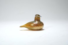 画像2: 北欧アートガラス/iittala/イッタラバード/Oiva Toikka/オイバトイッカ/Hippiainen/ヒッピアイネン/Golden-Crested Kinglet/半ラスター斑点 (2)