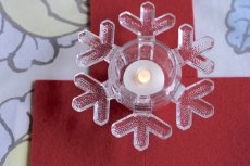 画像7: ビンテージ北欧雑貨/iittala/イッタラ/スノーフレーク/雪の結晶/キャンドルホルダー (7)