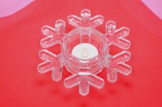 画像1: ビンテージ北欧雑貨/iittala/イッタラ/スノーフレーク/雪の結晶/キャンドルホルダー (1)