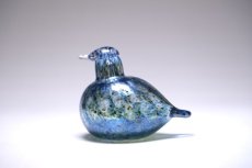 画像1: 北欧アートガラス/ビンテージガラス/Oiva Toikka/オイバ・トイッカ/iittala/イッタラ/Birds/バード/1989年/ラスターブルー (1)