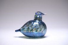 画像2: 北欧アートガラス/ビンテージガラス/Oiva Toikka/オイバ・トイッカ/iittala/イッタラ/Birds/バード/1989年/ラスターブルー (2)