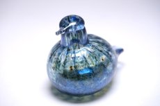 画像4: 北欧アートガラス/ビンテージガラス/Oiva Toikka/オイバ・トイッカ/iittala/イッタラ/Birds/バード/1989年/ラスターブルー (4)