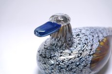 画像2: 北欧アートガラス/ビンテージガラス/Oiva Toikka/オイバ・トイッカ/iittala/イッタラ/Birds/バード/1994年/Female Duck/Sorsanaaras/フェメイルダッグ (2)